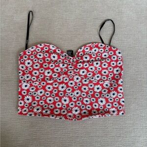 Forever 21 Red Floral Camisole